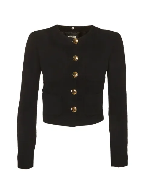 Miu Miu Pre-Owned cropped jacket Black 1289161