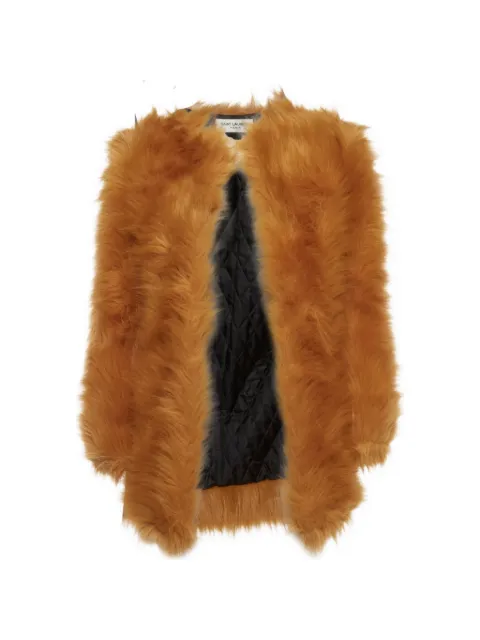 Saint Laurent Pre-Owned open-front coat Brown 1302011