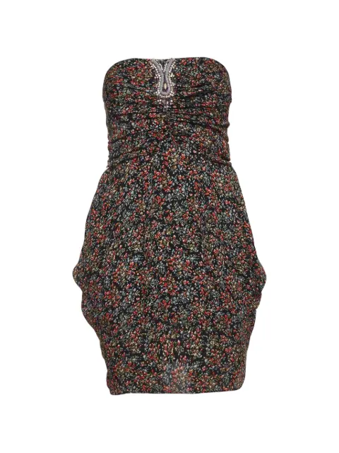 SANDRO floral-print midi dress Black 1326742