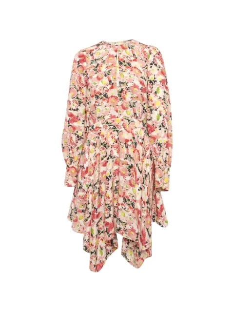 Stella McCartney Pre-Owned floral-print mini dress Neutrals 1274667