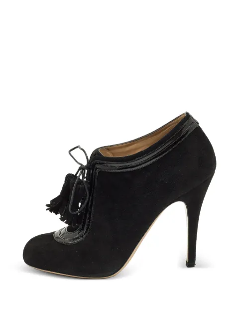 Valentino Garavani Pre-Owned tassel ankle boots Black 1289698