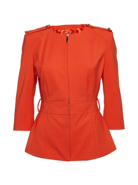 Elisabetta Franchi zip-up cropped jacket Orange 1293649