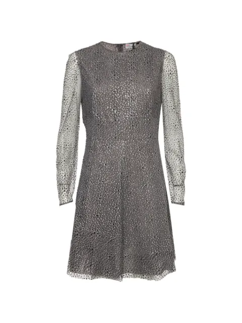 Red Valentino Vintage dot-pattern tulle mini dress Grey 1330892