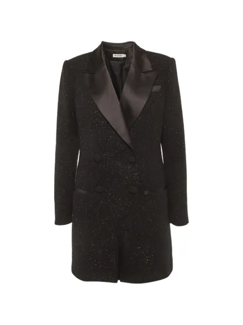 Self-Portrait 2021 tweed bouclé playsuit Black 1280699