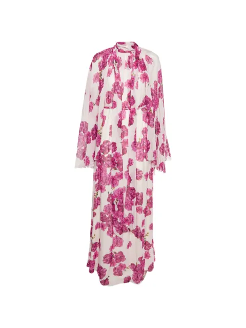 Giambattista Valli floral-print midi dress White 1334281