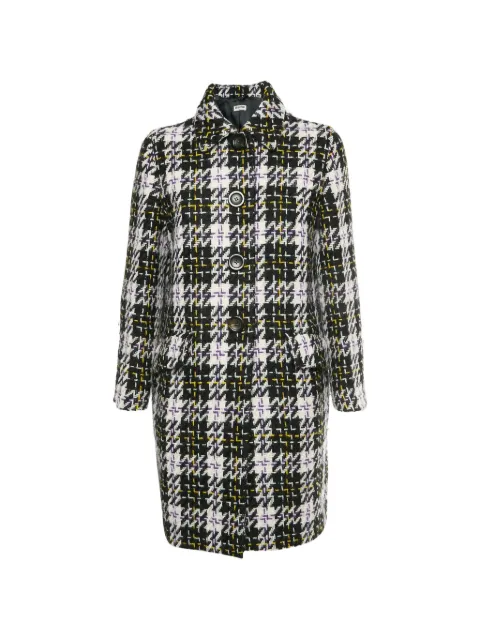 Miu Miu Pre-Owned houndstooth wool coat Black 1319048