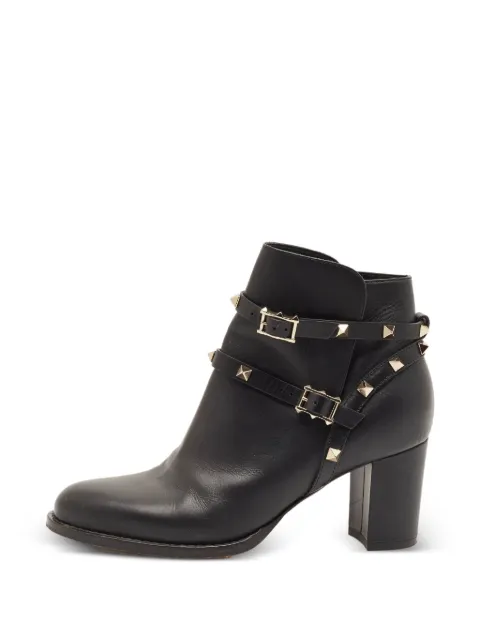 Valentino Garavani Pre-Owned Rockstud ankle boots Black 1316703