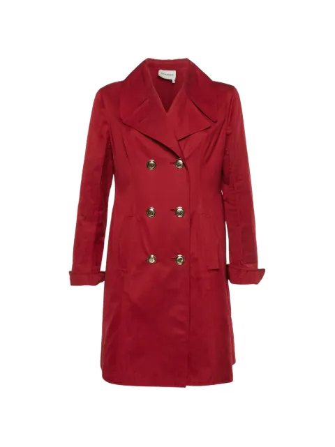 Saint Laurent Pre-Owned double-breasted trench coat Red 1324578