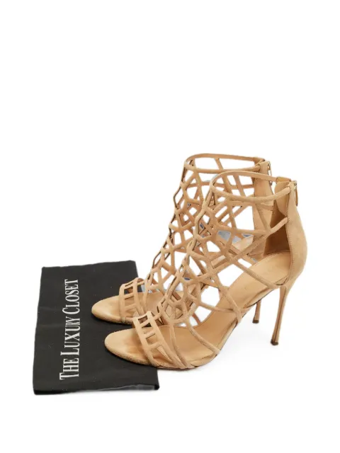 Sergio Rossi Puzzle cut-out ankle boots Neutrals 1262090
