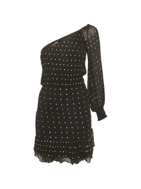 Retrofete one-shoulder sequin-embellished dress Black 1262402