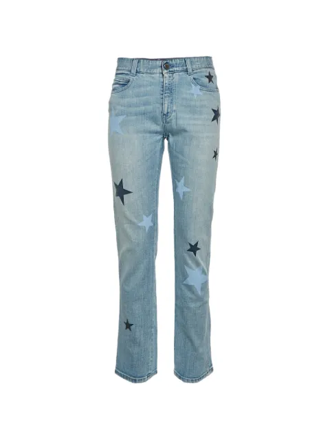 Stella McCartney Pre-Owned star-print slim-fit jeans Blue 1318992