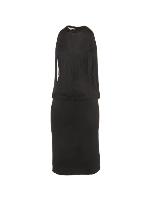 Stella McCartney Pre-Owned fringed crepe dress Black 1314610