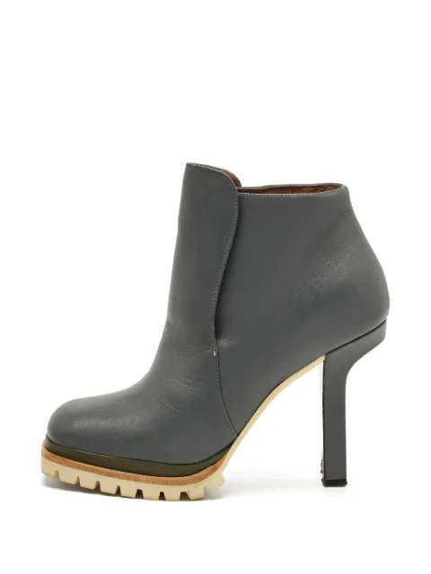 Marni Pre-Owned tread-sole ankle boots Grey 1302180