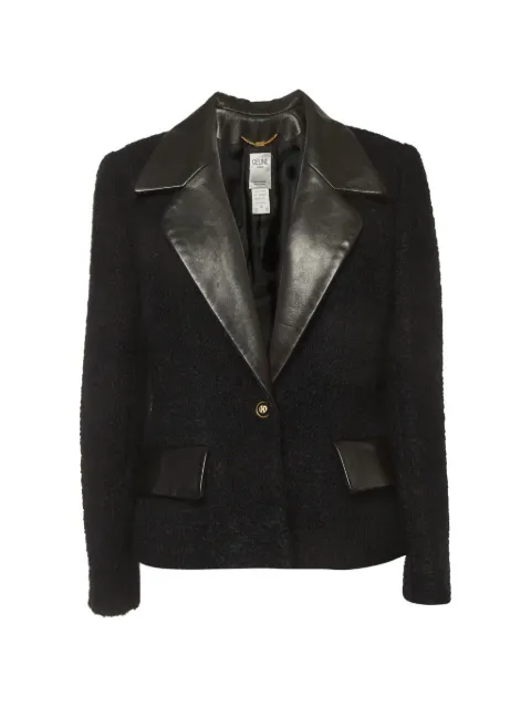Celine Pre-Owned single-breasted blazer Black 1293150