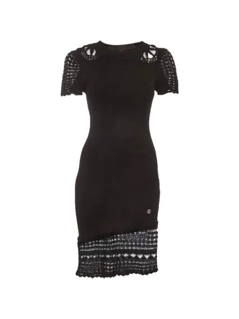 Roberto Cavalli Vintage short-sleeves mini dress Black 1315836