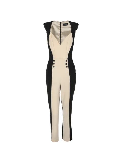 Elisabetta Franchi colour-block jumpsuit Black 1242371