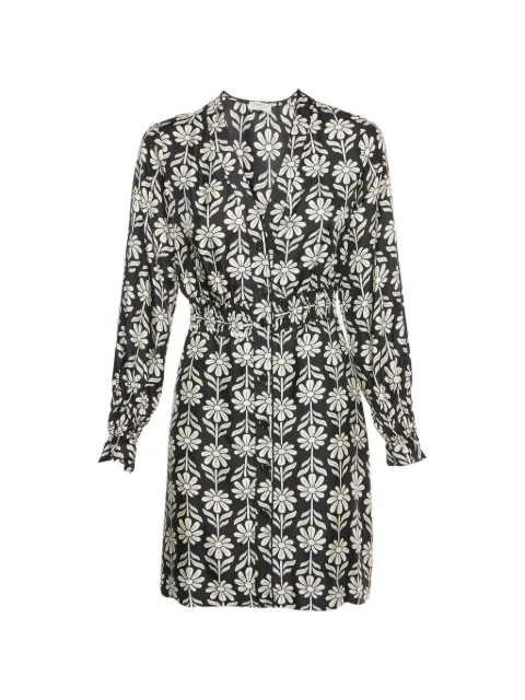 SANDRO Illiana floral-print mini dress Black 1334886