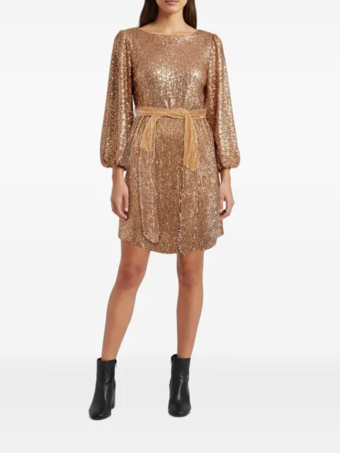Retrofete Gabrielle sequin mini dress Gold 1348967