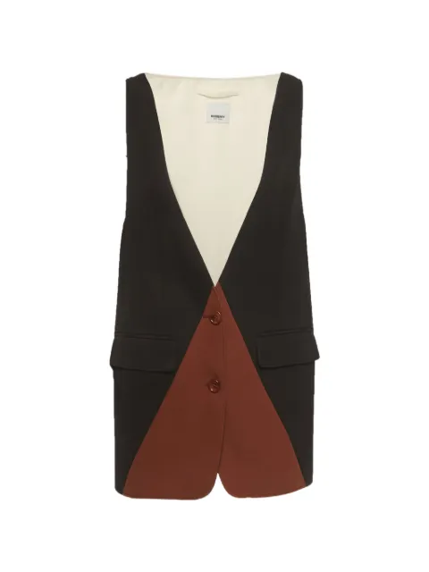 Burberry Pre-Owned colorblock sleeveless vest Black 1282128