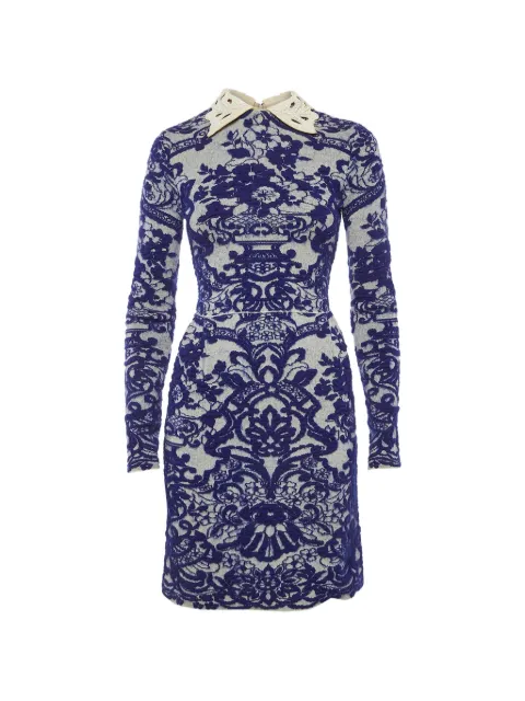 Valentino Garavani Pre-Owned jacquard mini dress Blue 1317917