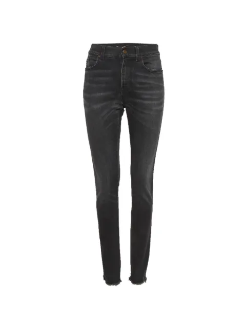 Saint Laurent Pre-Owned frayed-hem jeans Black 1303414