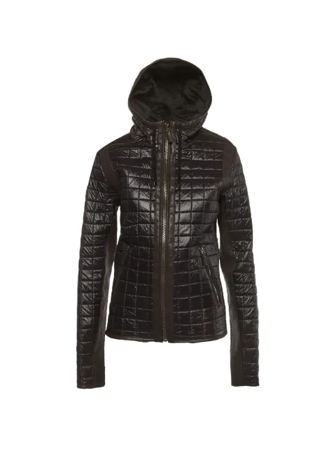 Dolce & Gabbana Pre-Owned quilted leather-trims puffer jacket Black 1315553