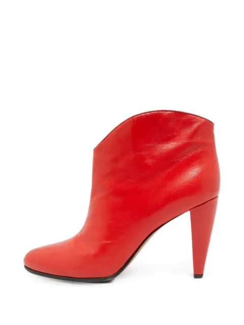 Celine Pre-Owned point-toe ankle boots Red 1299847