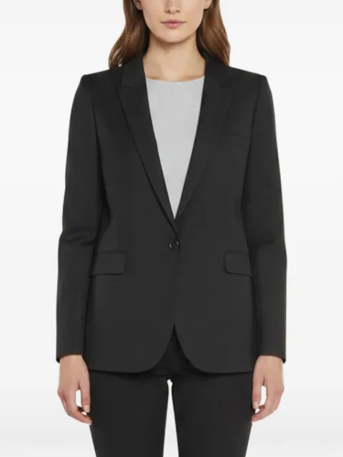 Saint Laurent Pre-Owned Paris single-breasted wool blazer Black 1344335