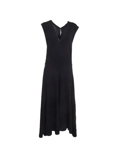 Stella McCartney Pre-Owned paneled wool-knit dress Black 1324090