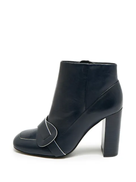 Tory Burch Bond leather ankle boots Blue 1316147