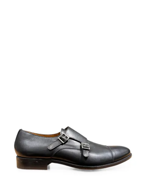 Pertini leather monk shoes Black 2146830299