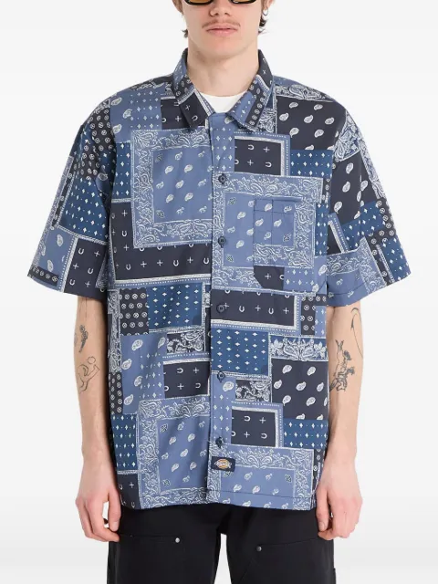 DICKIES Glandorf paisley-print shirt Blue DK0A889T0DN1