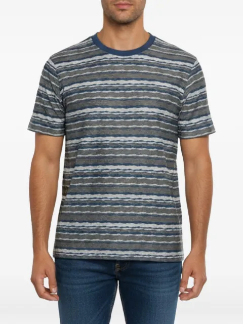 Giorgio Armani Pre-Owned striped knit T-shirt Grey 1344009