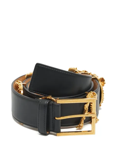Versace Pre-Owned logo-appliqué belt Black 1357958