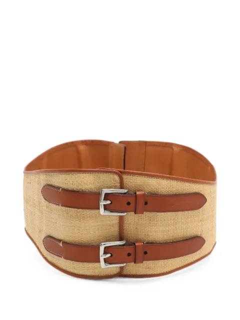 Ralph Lauren Vintage woven-straw belt Neutrals 1290551