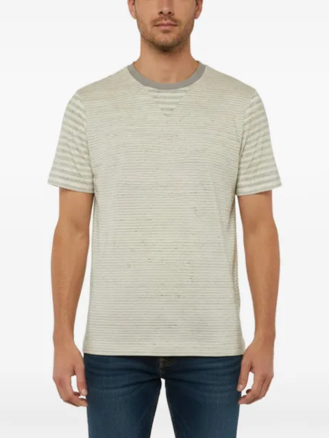 Giorgio Armani Pre-Owned striped-pattern T-shirt Neutrals 1343717