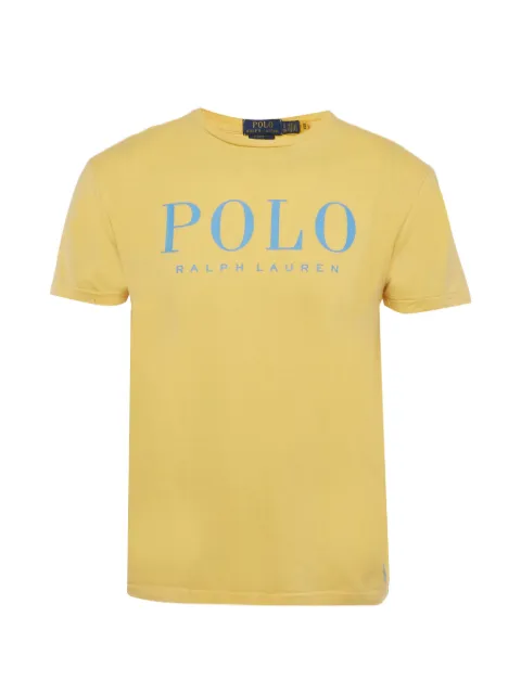 Polo Ralph Lauren Vintage logo-print crew-neck T-shirt Yellow 1315191