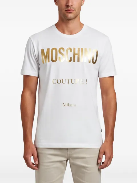 Moschino Pre-Owned Couture logo-print T-shirt White 1344025