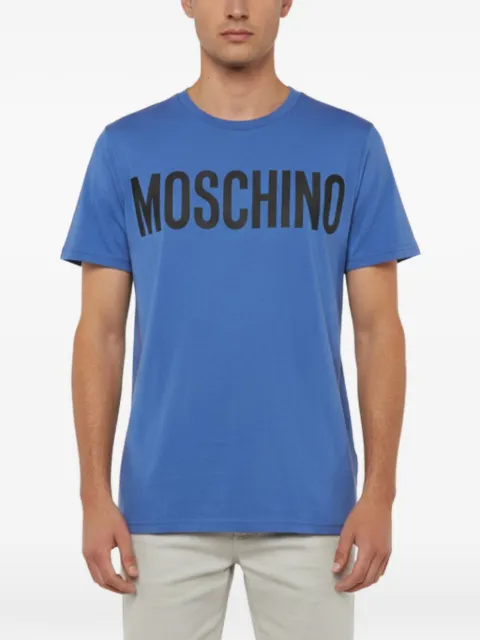 Moschino Pre-Owned 2019 Couture logo graphic T-shirt Blue 1343702