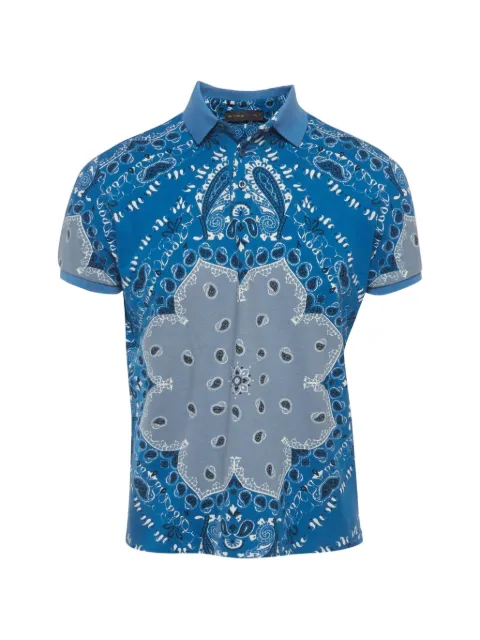 Etro Pre-Owned paisley-print polo shirt Blue 1288080