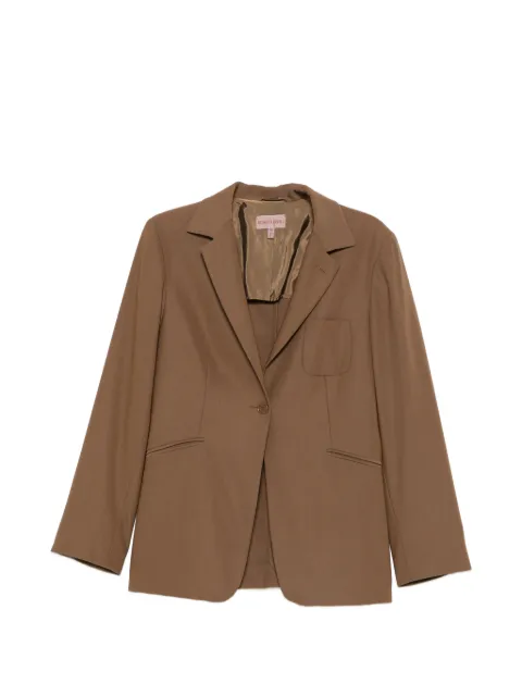 Romeo Gigli Pre-Owned 1990s single-breasted blazer Brown RG450BTZ