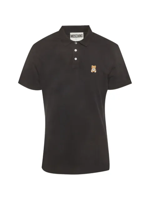 Moschino Pre-Owned Teddy Bear polo shirt Black 1332427