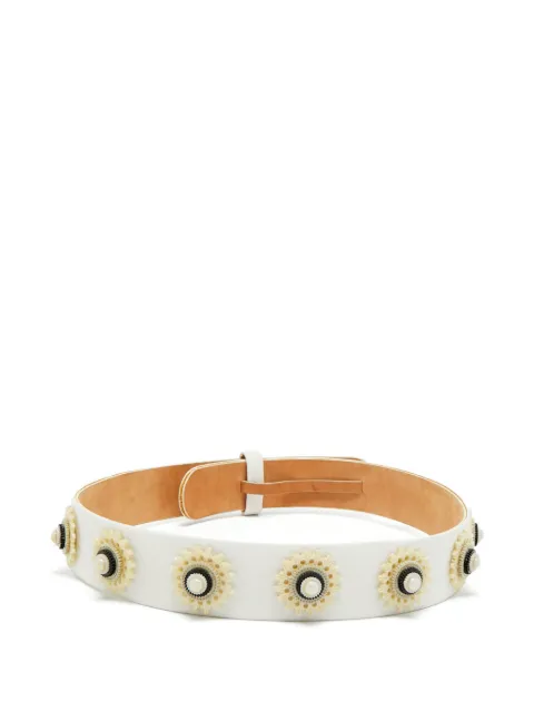 Alexander McQueen Pre-Owned embellished waist belt White 1261328