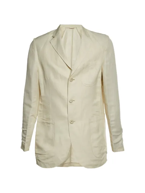 Balmain Pre-Owned slim-fit blazer Neutrals 1326728