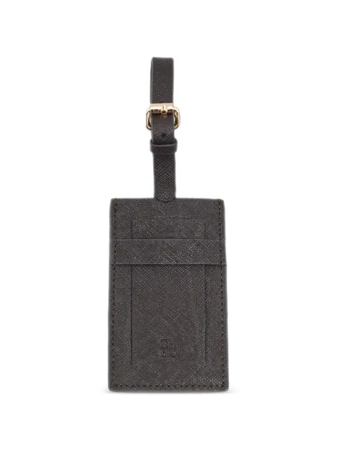Carolina Herrera Vintage leather luggage tag Brown 1328939