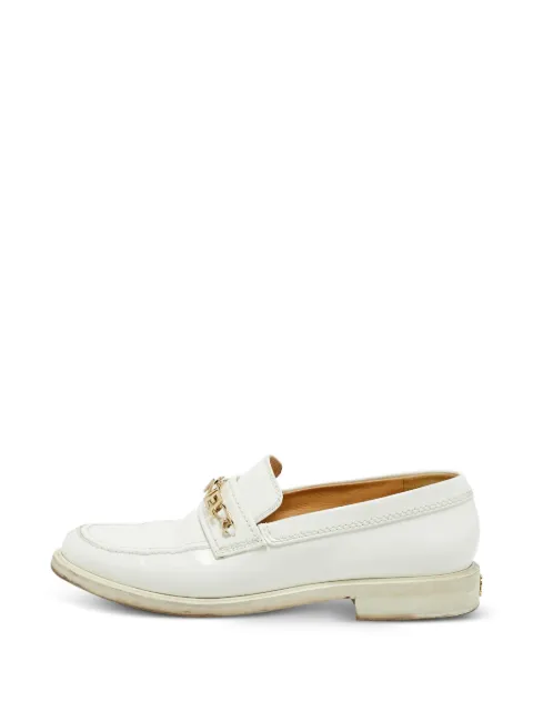 CHANEL Pre-Owned CC chain-link loafers White 1354344