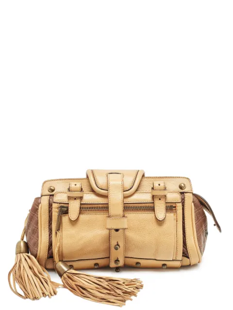 Zac Posen Babs tassel clutch bag Neutrals 1358714