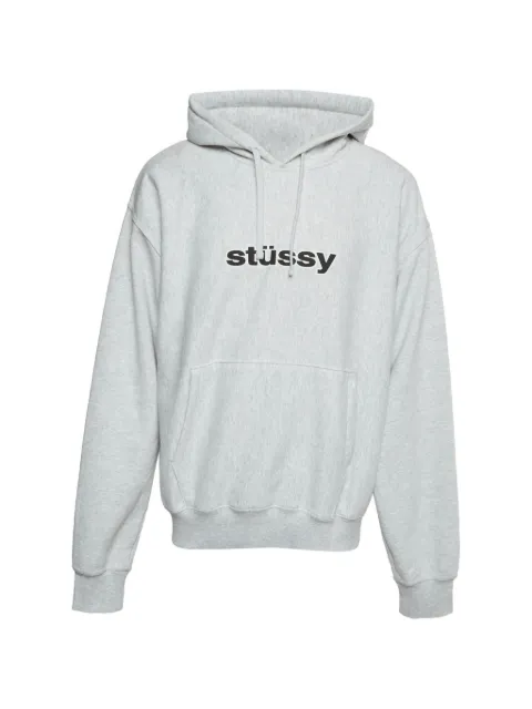 Stüssy logo-print hoodie Grey 1363121