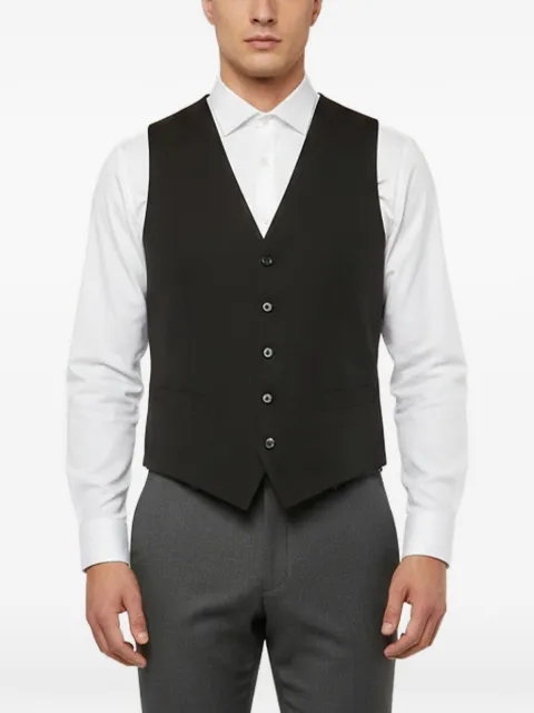 Fendi Pre-Owned gabardine buttoned waistcoat Black 1341153