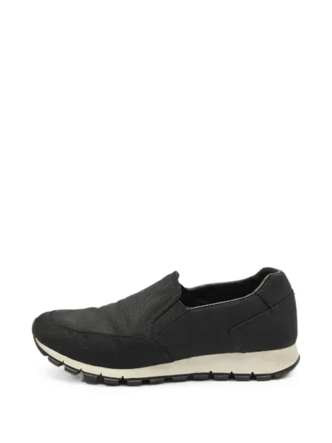 Prada Pre-Owned Sport slip-on sneakers Black 1291638